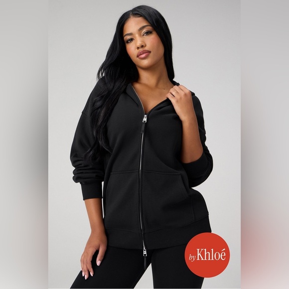 Fabletics Tops - New - Fabletics by Khloe Cozy Fleece Oversized Zip Up Hoodie